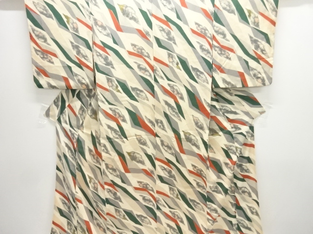 Japanese Kimono / Chirimen Kinsha Silk